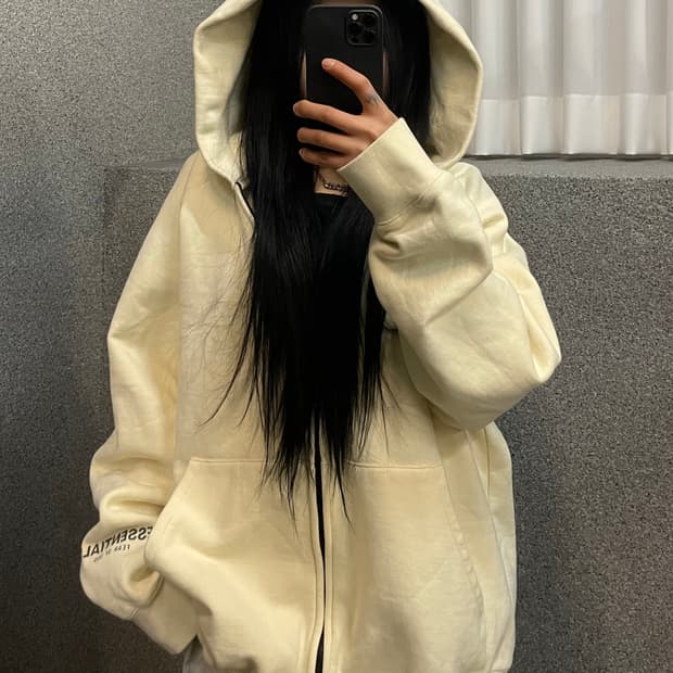 Fear of God Essentials Logo HoodedZip-Up