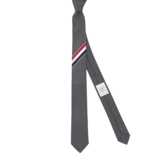 톰브라운 그레이 RWB 울 넥타이