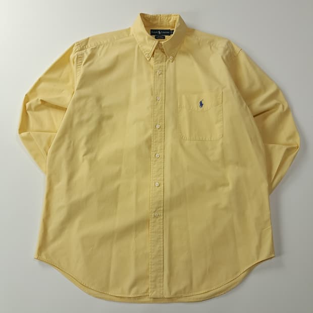 CK328 L 폴로 90s 블레이크 레몬옐로우 셔츠 남방