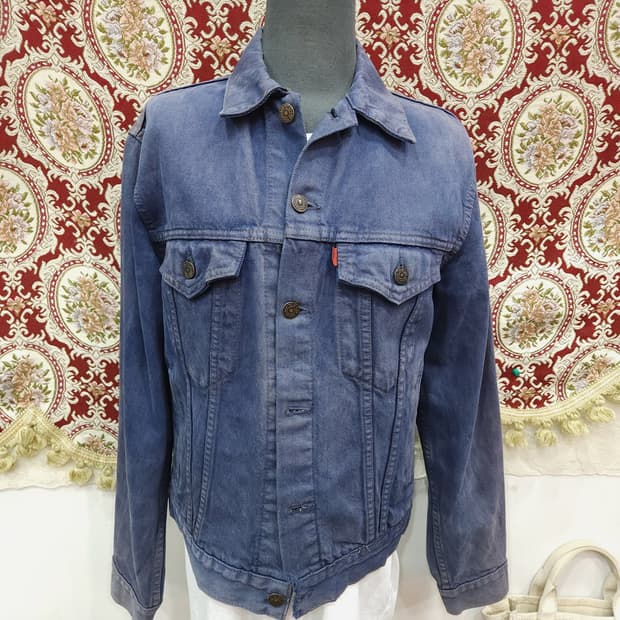 리바이스 90's 70505 오렌지라벨 가먼트다잉 데님 자켓