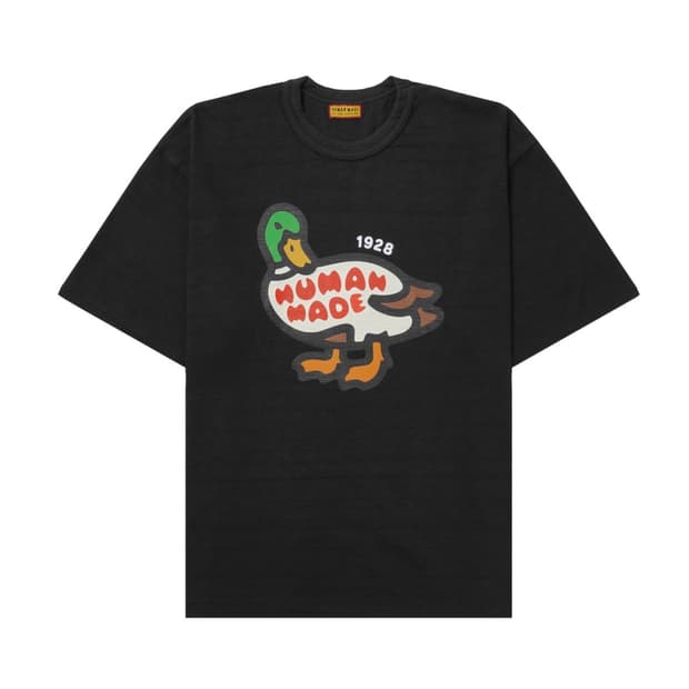 [XL] 휴먼 메이드 애니멀 그래픽 티셔츠 덕 블랙