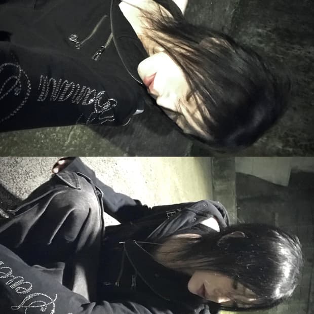 (Banana seven)y2k printing zip up hoody