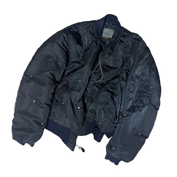 90's 네이비 알파인더스트리 리벳 MA-1