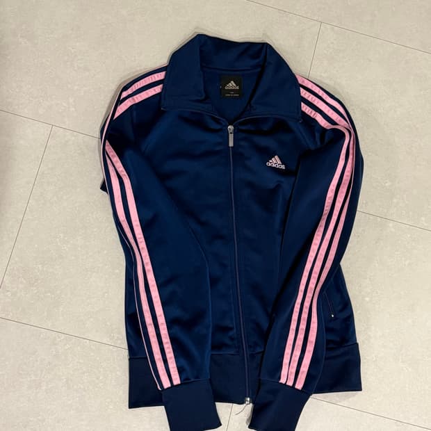 아디다스 희귀 져지 네이비 핑크