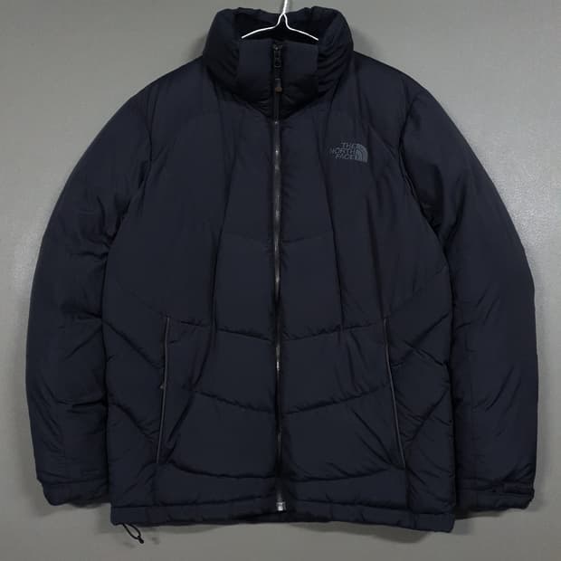 100 (L) 노스페이스 포카라 덕다운 패딩 점퍼 자켓 블랙