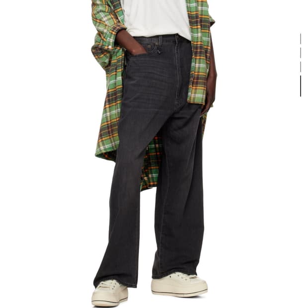 R13 벤티 데님 진 팬츠 흑청 (30)