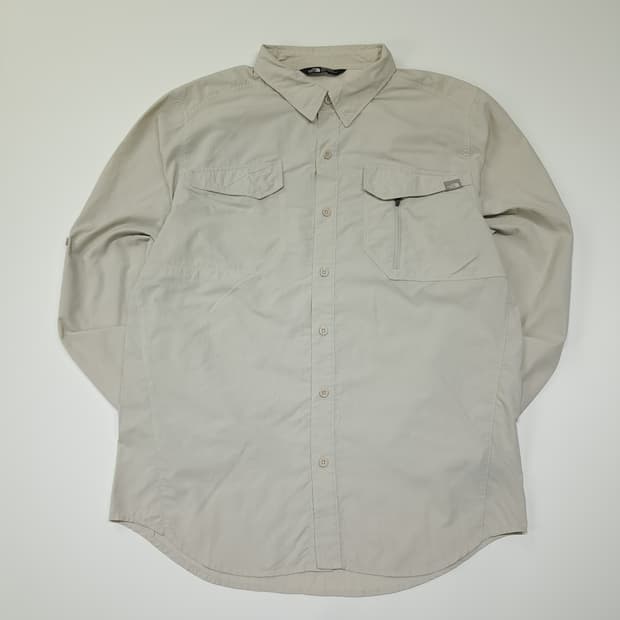 CL649 M 노스페이스 립스탑 벤틸레이션 베이지 셔츠 남방