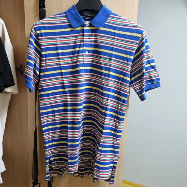 90s 폴로 랄프로렌 스트라이프 피케 티셔츠 S