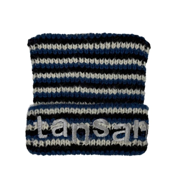 탄산 마그네슘 로고 캣 비니 블루 스트라이프 