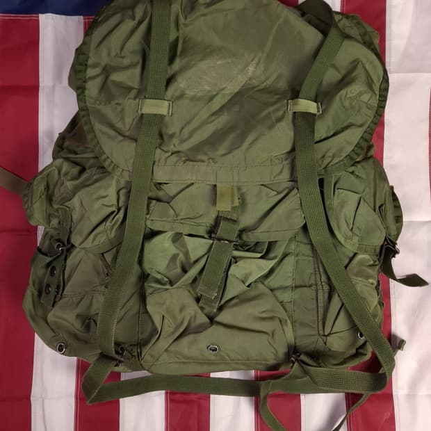 오리지날 80's 미군 지급용 엘리스 배낭 라지 풀셋트