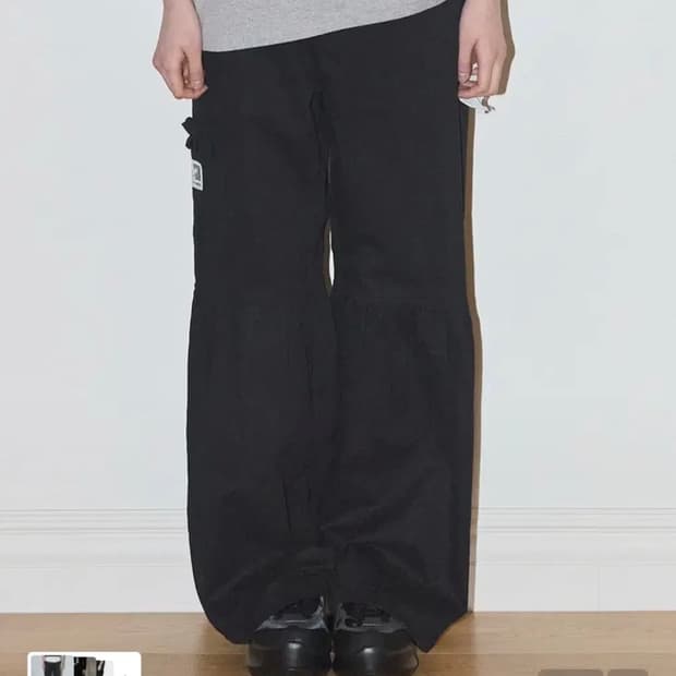 일리고 셔링 부츠컷 팬츠 M