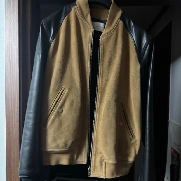 Sandro 산드로 가죽자켓 블루종