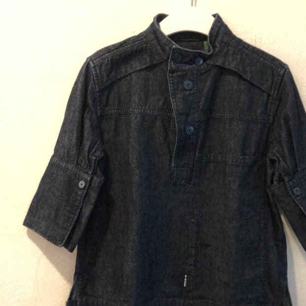 지스타 데님 블라우스