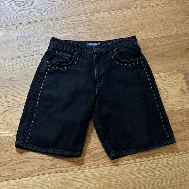 퍼킹어썸 리버팅 데님쇼츠