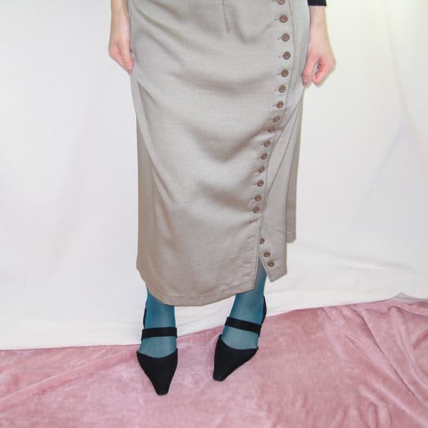 GK 伊太利屋(이타리야) 버튼 롱 스커트