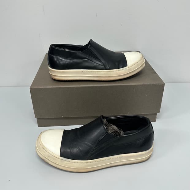 릭오웬스 레더 슬립온