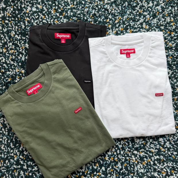 슈프림 스몰 박스 로고 탭 롱슬리브 3컬러