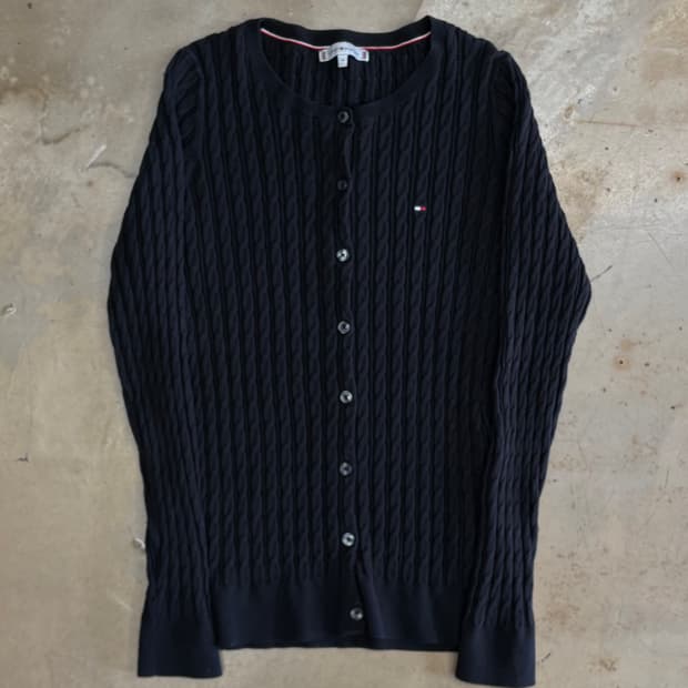 🫶🏻 타미힐피거 여성용 Cable 니트 가디건 🫶🏻