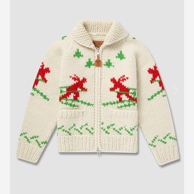 얼바닉30 스키 코위찬 가디건