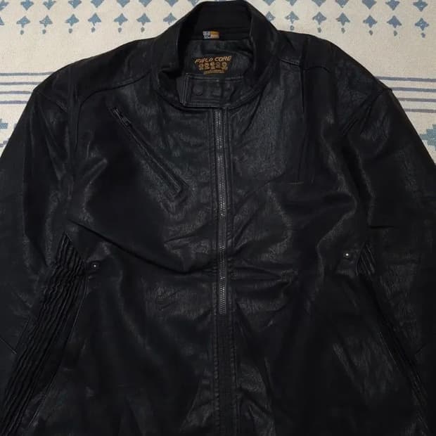 FIELD CORE 가죽 자켓 블랙 3L