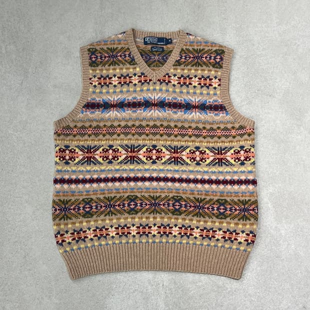 폴로 랄프로렌 페어아일 니트베스트 s09804