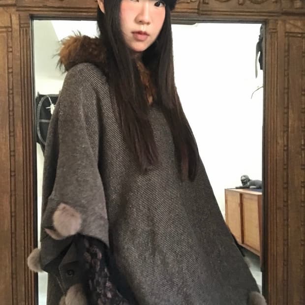 vintage fur cape
