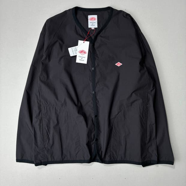 DANTON 단톤 브로드 클로스 코튼 셔츠 가디건 차콜컬러 44사이즈