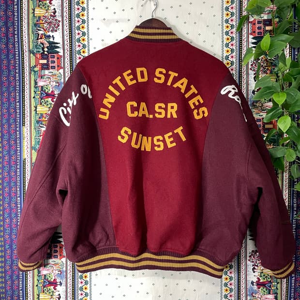 rodeo crowns 울 바시티 자켓