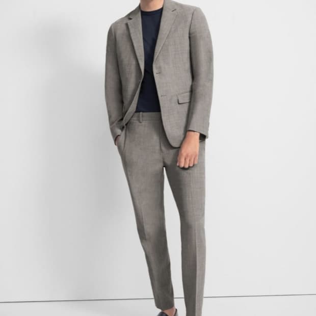 띠어리 뉴테일러 셋업 시어서커 바크