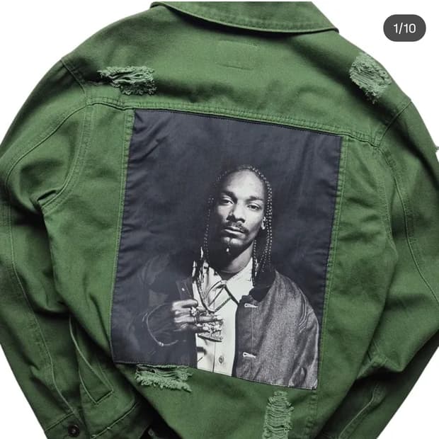 스눕독 빈티지 청자켓