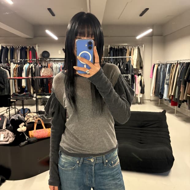 MIHARA YASUHIRO cut out sleeve tee 