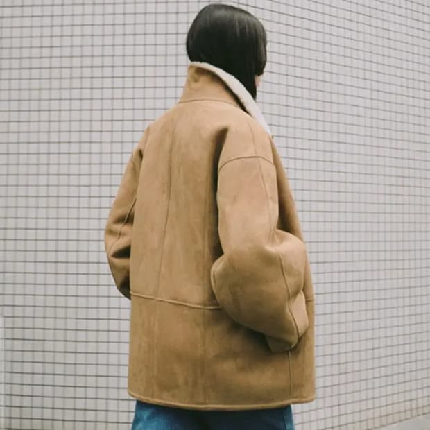 르917 le917 르셉템버 무스탕 SUEDE FUR REVERSIBLE