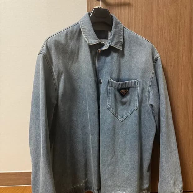 [XL] 프라다 21fw 데님셔츠자켓