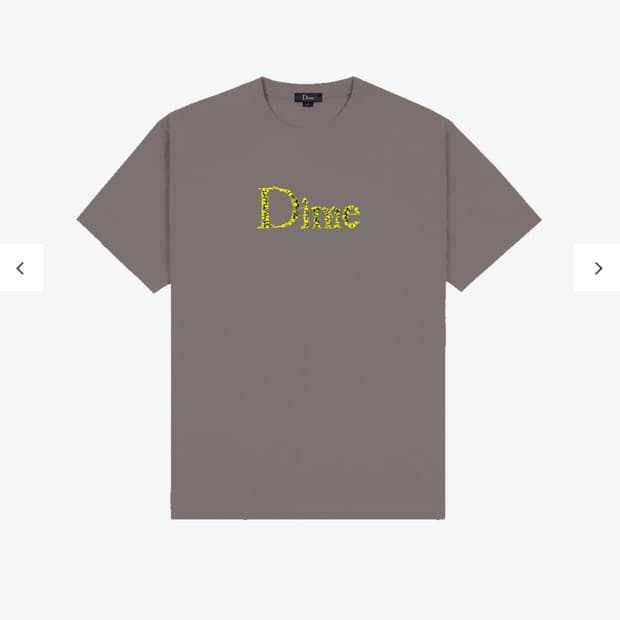 다임 dime class skull t-shrit charcoal