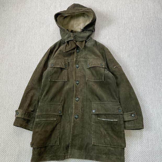 빈티지 코듀로이 보아안감 파카 