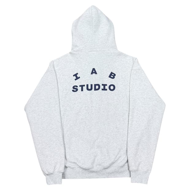 아이앱 스튜디오 기모 후드티 라이트 그레이 XL