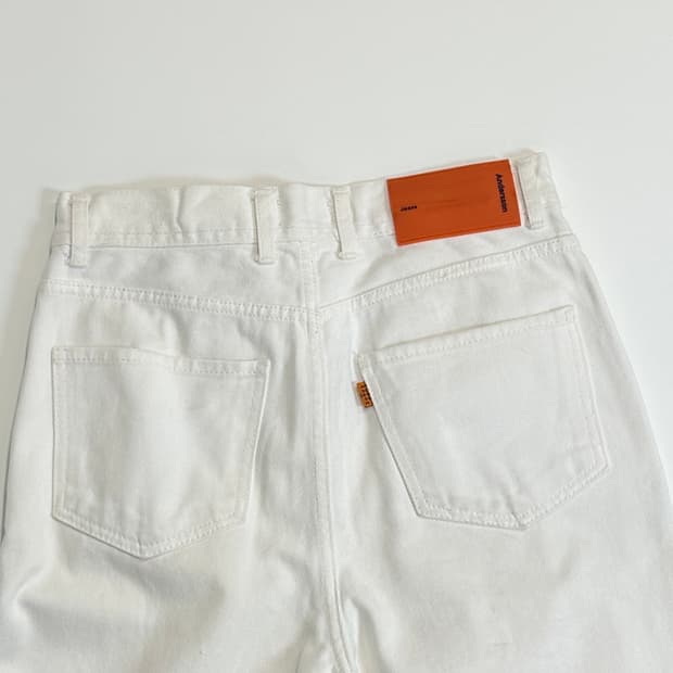 앤더슨벨 화이트 데님 와이드 s