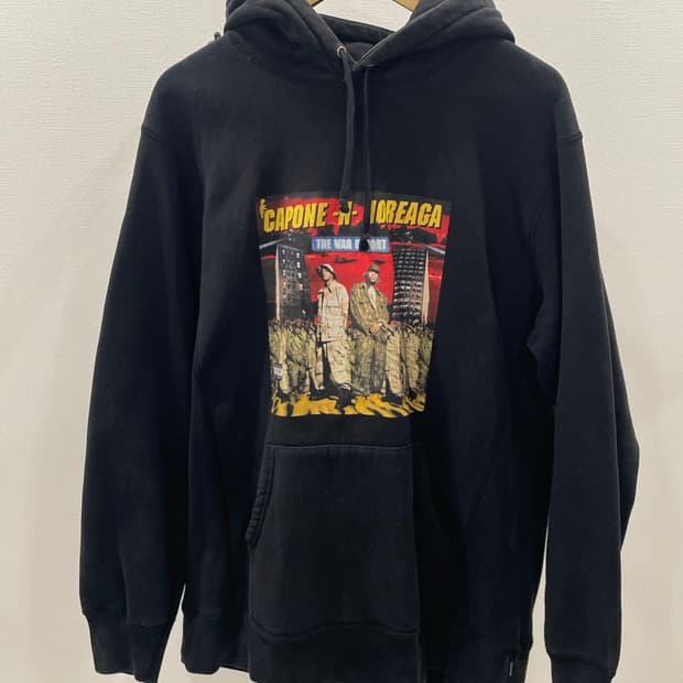 Supreme 슈프림 S 로고 자수 후드티 블랙