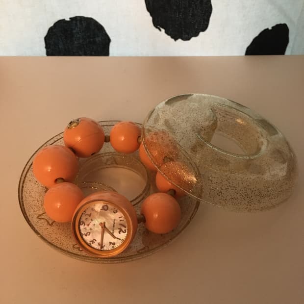 츠모리치사토 해피볼 시계 Orange color