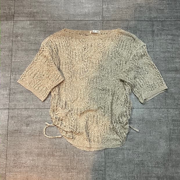 일본빈티지 Harmonica 핀터깔y2k 달천깔페어리 네트셔링티셔츠