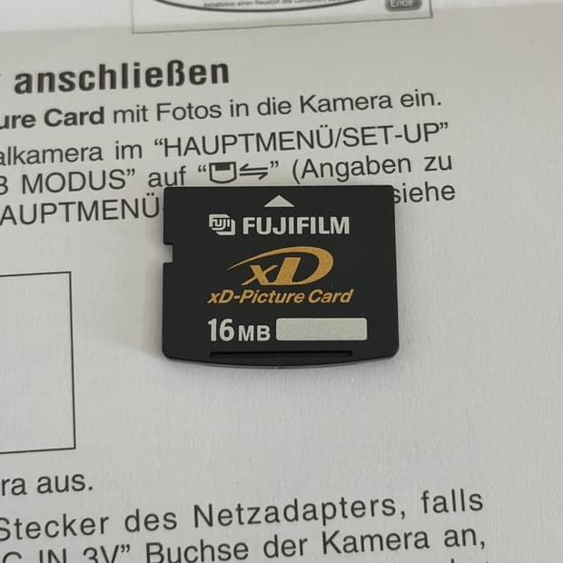 Fujifilm xD카드 - 16MB