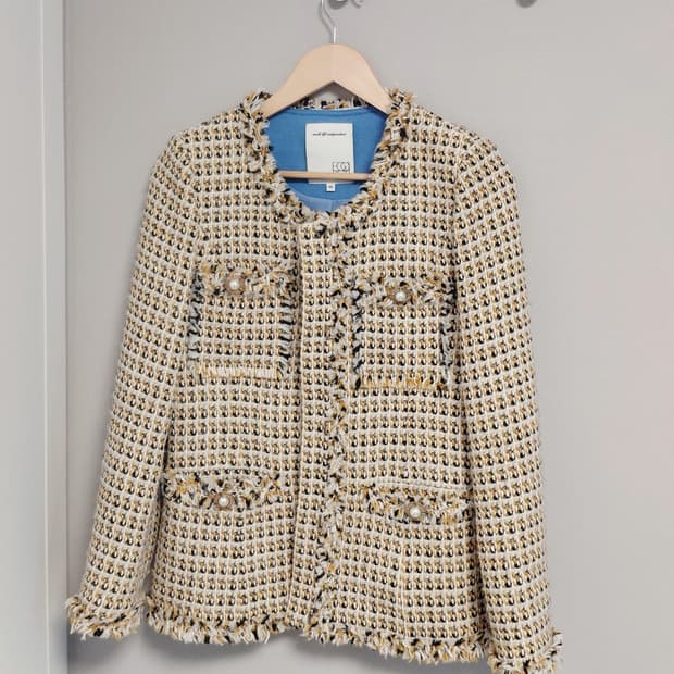 (에고이스트) 프린지 디테일 트위드 자켓