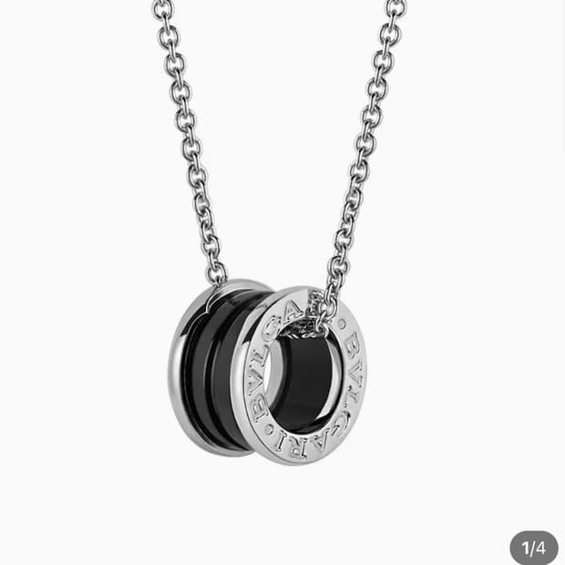 불가리 세이브더칠드런 목걸이 스털링실버