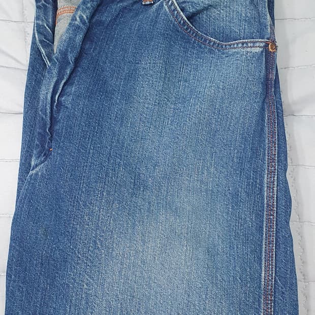 시오타 데님 페인터 팬츠 미디엄다크블루 5