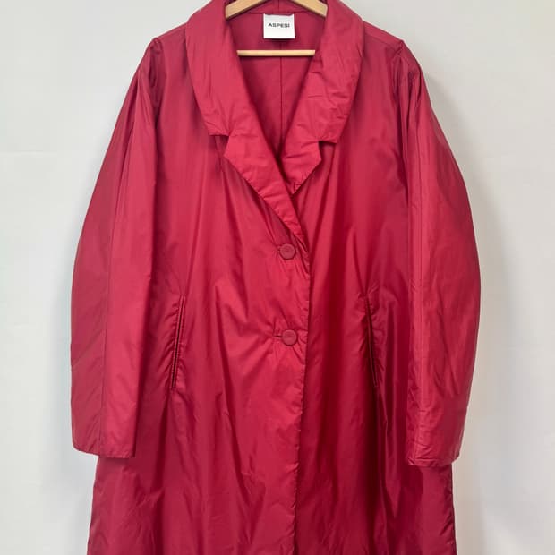ASPESI 아스페시 버건디 오버사이즈 패딩 코트 L