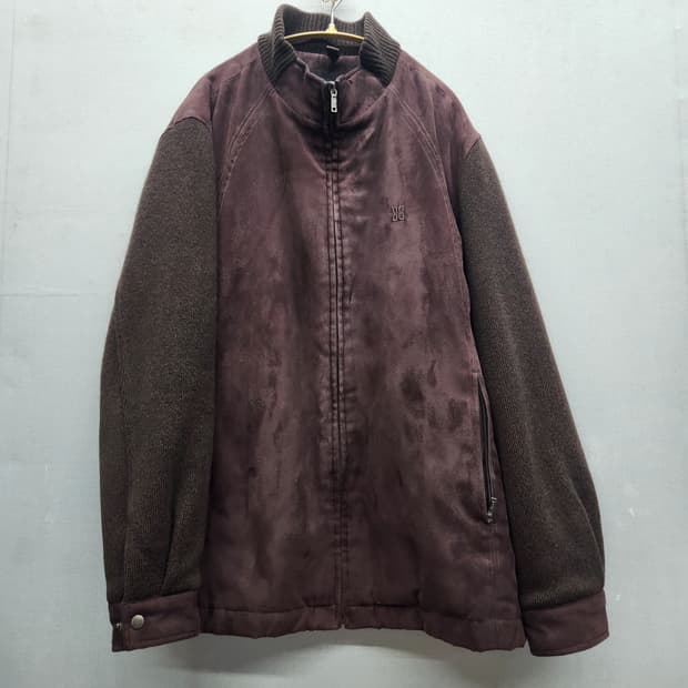 닥스 스웨이드/니트 집업 자켓 XL