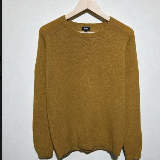 105)유니클로 울 크루넥 니트#1007