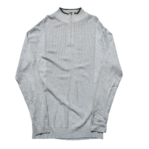 폴로 니트 집업