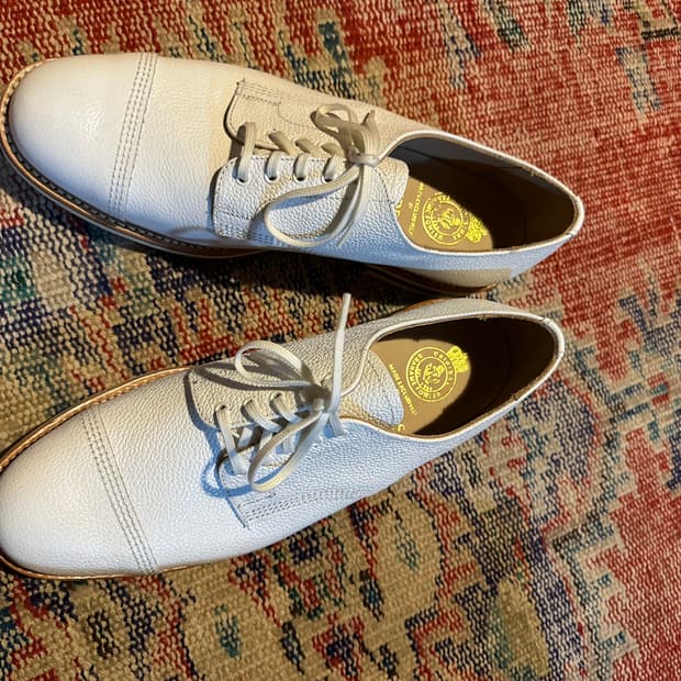 샌더스 밀리터리 더비 그레인 화이트 8