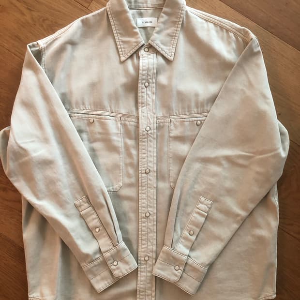 Lemaire denim shirt with snaps